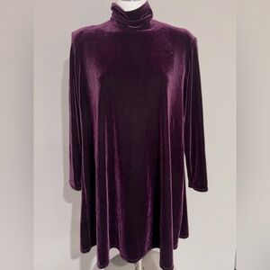Wayne Diamond Designs Women's Size L Stretchy Velvety Dress Very Good Condition